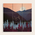 Mulberry Dusk Wood Wall Art Gallery Image 1