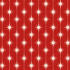 Midcentury Stars and Dots Red and Cream Pattern Coffee Mug Gallery Image 2
