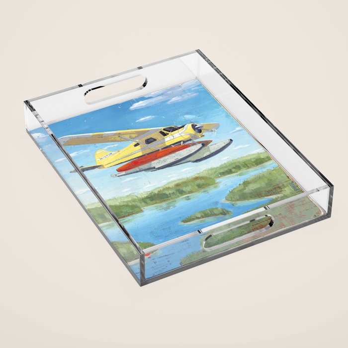 dehavilland beaver dhc-2 float plane Acrylic Tray Gallery Image 1