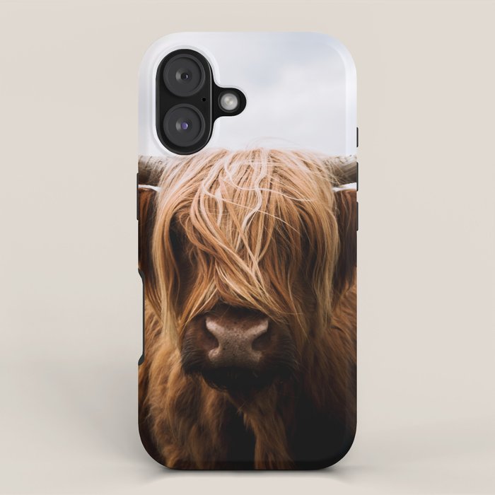Scottish Highland Cattle Portrait iPhone Case Gallery Image 1