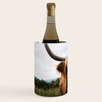 Scottish Highland Cattle Portrait Wine Chiller Gallery Image 2