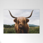 Scottish Highland Cattle Portrait Welcome Mat Gallery Image 1