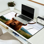 Scottish Highland Cattle Portrait Desk Mat Gallery Image 2