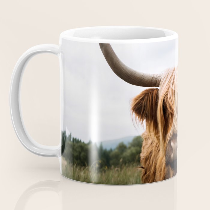 Scottish Highland Cattle Portrait Coffee Mug Gallery Image 3