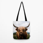 Scottish Highland Cattle Portrait Tote Bag Gallery Image 2