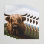 Scottish Highland Cattle Portrait Wrapping Paper Gallery Image 3