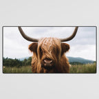 Scottish Highland Cattle Portrait Desk Mat Gallery Image 3