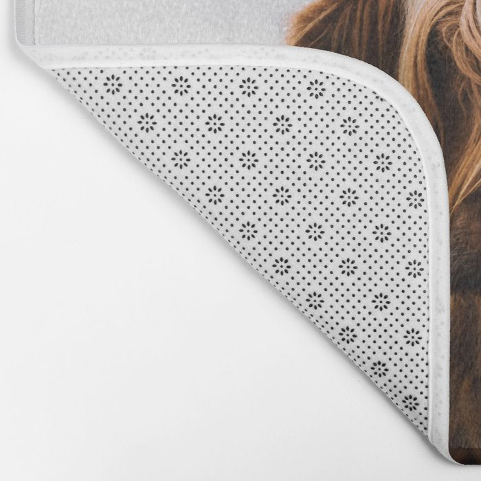 Scottish Highland Cattle Portrait Bath Mat Gallery Image 2