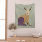 Whimsy European Hare Wall Tapestry Gallery Image 2