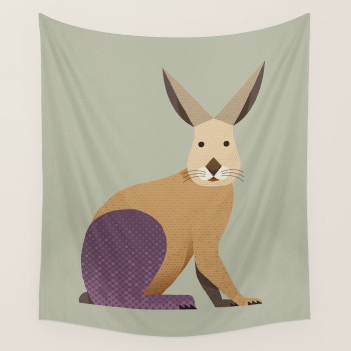 Whimsy European Hare Wall Tapestry Gallery Image 1