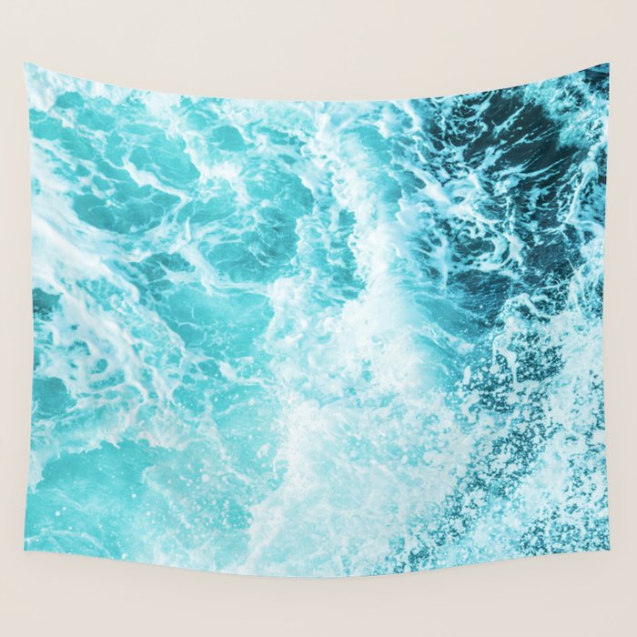 Perfect Sea Waves Wall Tapestry Gallery Image 4