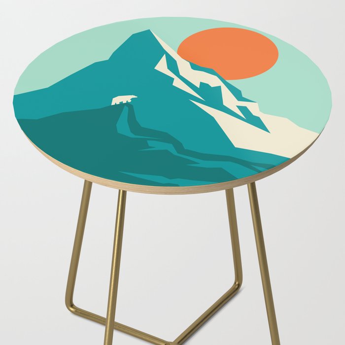 As the sun rises over the peak Side Table Gallery Image 2