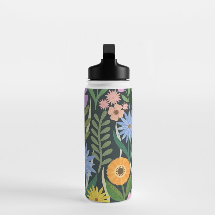 Wildflower Garden - Dark Water Bottle Gallery Image 3