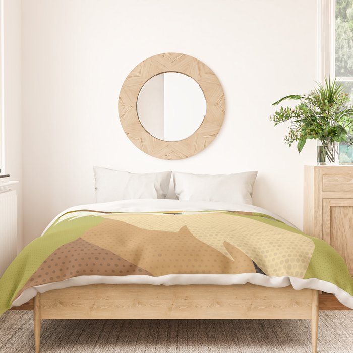 Whimsy Red Fox Duvet Cover Gallery Image 3