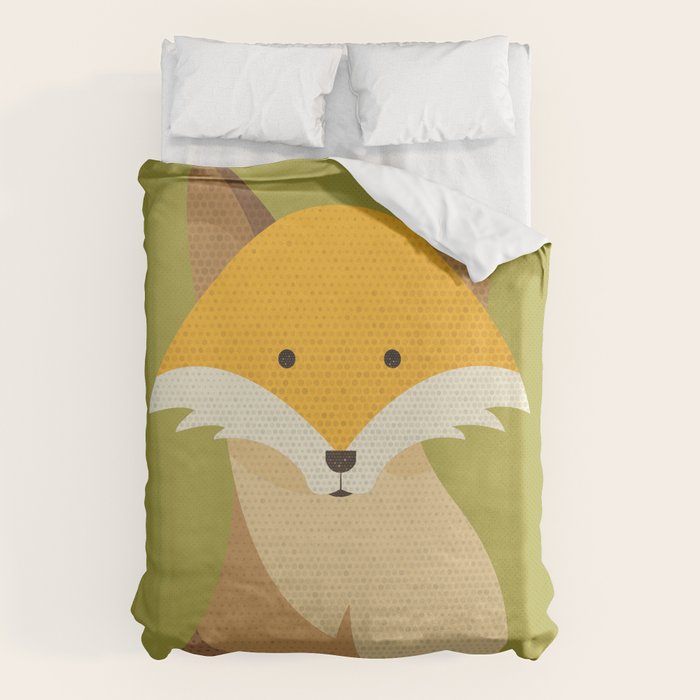 Whimsy Red Fox Duvet Cover Gallery Image 6