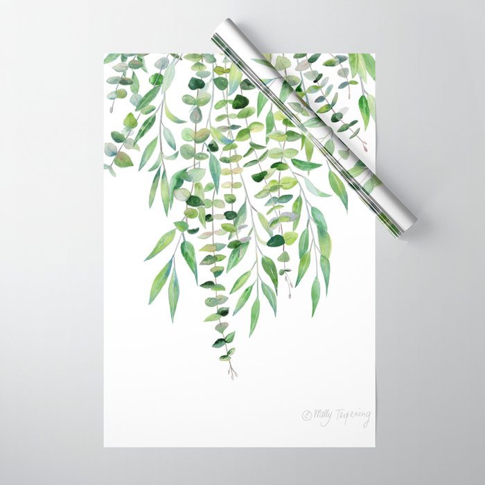Mixed Eucalyptus  Wrapping Paper Gallery Image 1