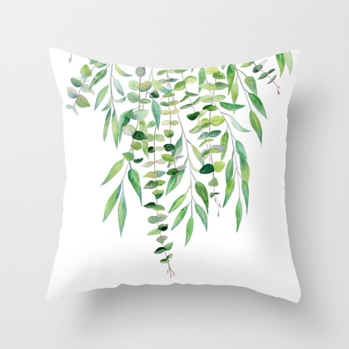 Mixed Eucalyptus  Throw Pillow Gallery Image 6