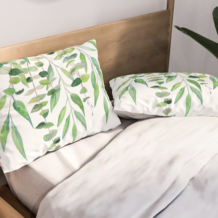 Mixed Eucalyptus  Pillow Sham Gallery Image 2