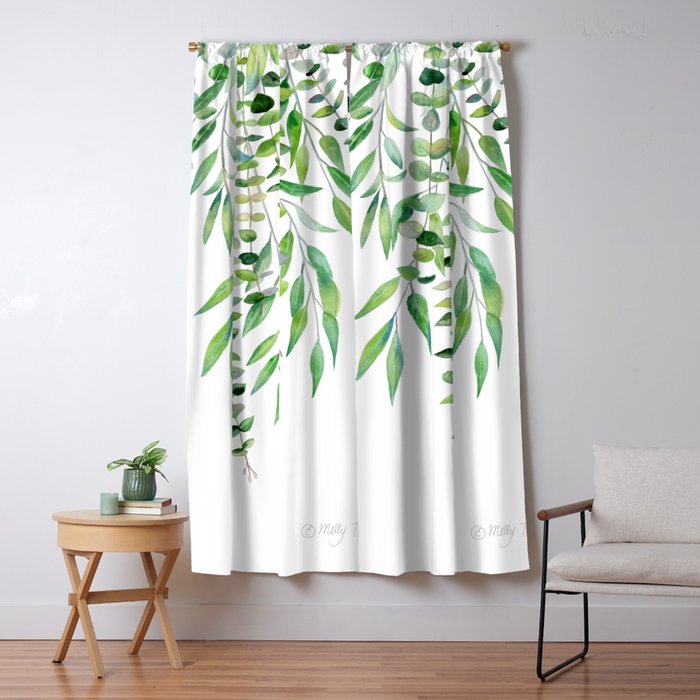 Mixed Eucalyptus  Window Curtain Gallery Image 1