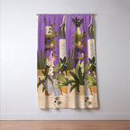 Pink Hair Beauty Window Curtain Gallery Image 3