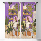 Pink Hair Beauty Window Curtain Gallery Image 5