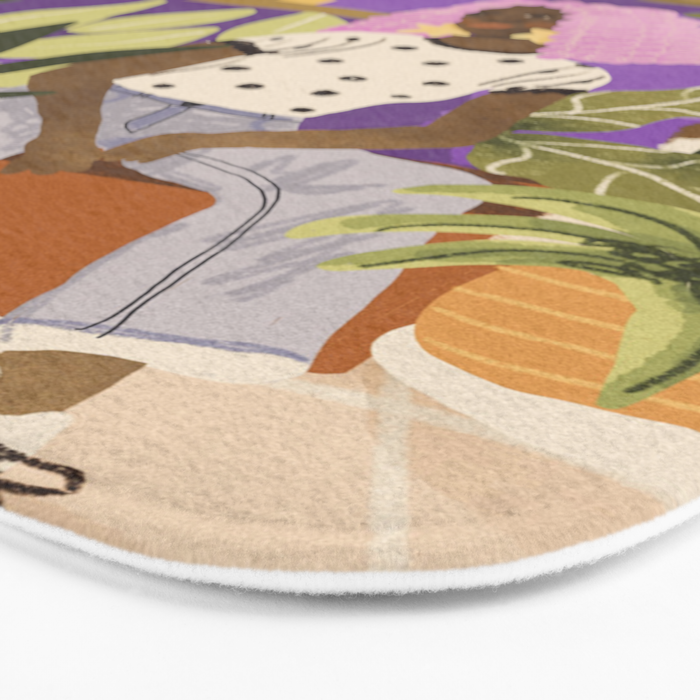 Pink Hair Beauty Bath Mat Gallery Image 3