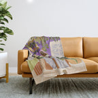 Pink Hair Beauty Throw Blanket Gallery Image 1
