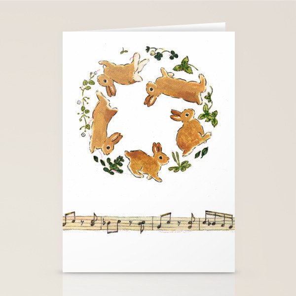 Bunny's footsteps Stationery Card Gallery Image 2