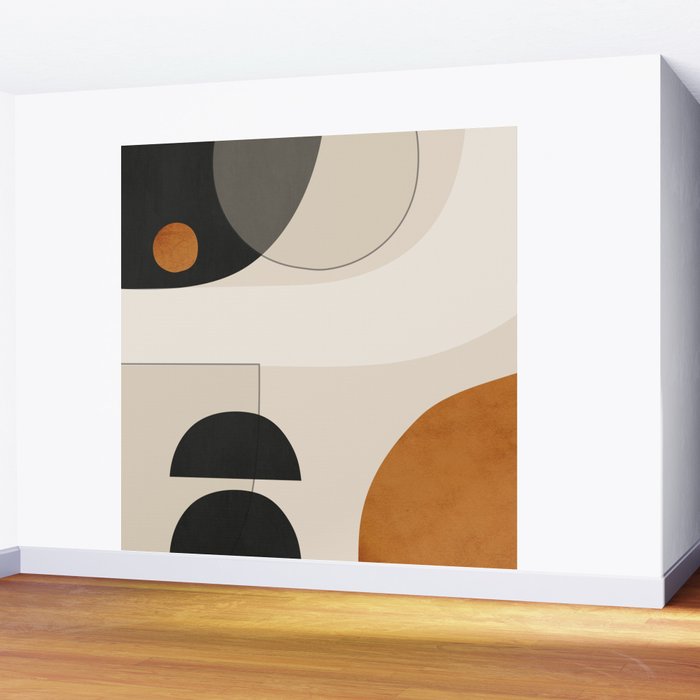 Abstract Minimal Shapes 133 Wall Mural Gallery Image 2