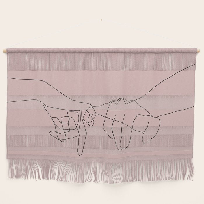 Blush Pinky Wall Hanging Gallery Image 1