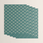Bows & Ribbons Pattern XXXI Teal Green Wrapping Paper Gallery Image 3