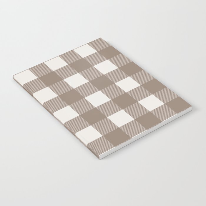 Gingham Cloth / Mocha Checks Notebook Gallery Image 2