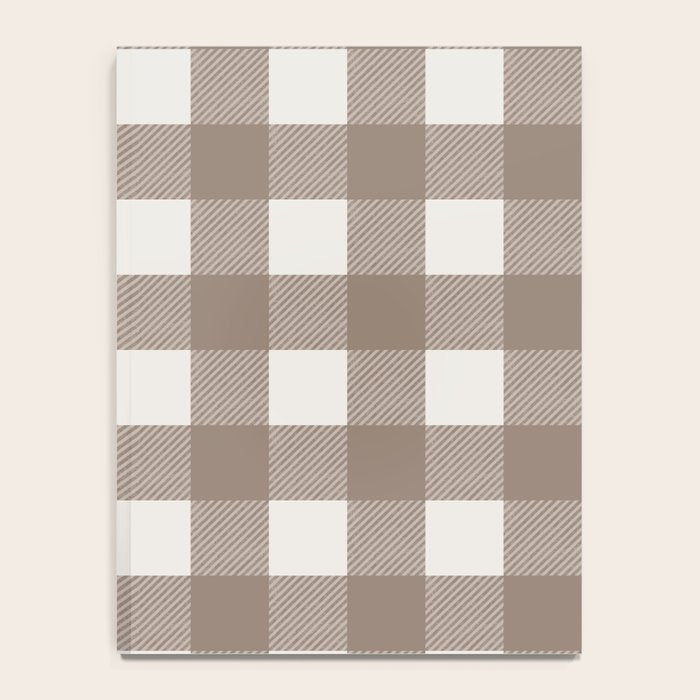 Gingham Cloth / Mocha Checks Notebook Gallery Image 4