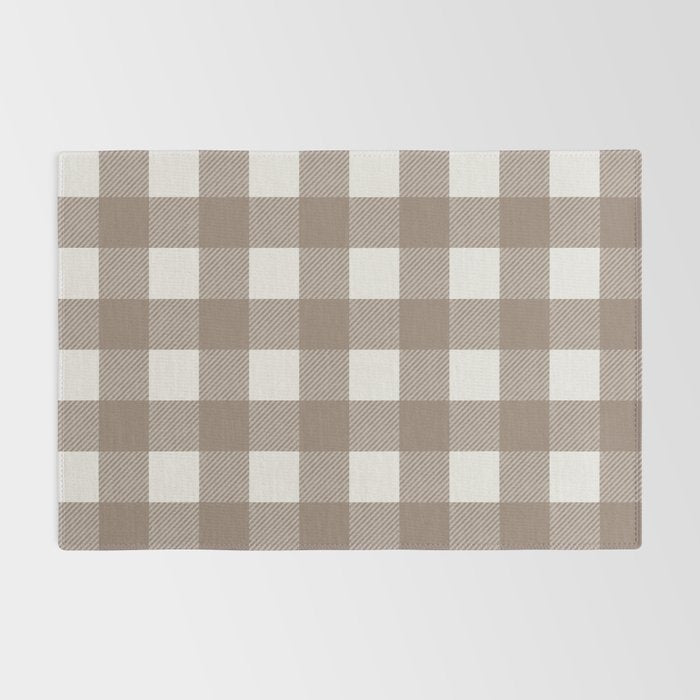 Gingham Cloth / Mocha Checks Rug Gallery Image 2