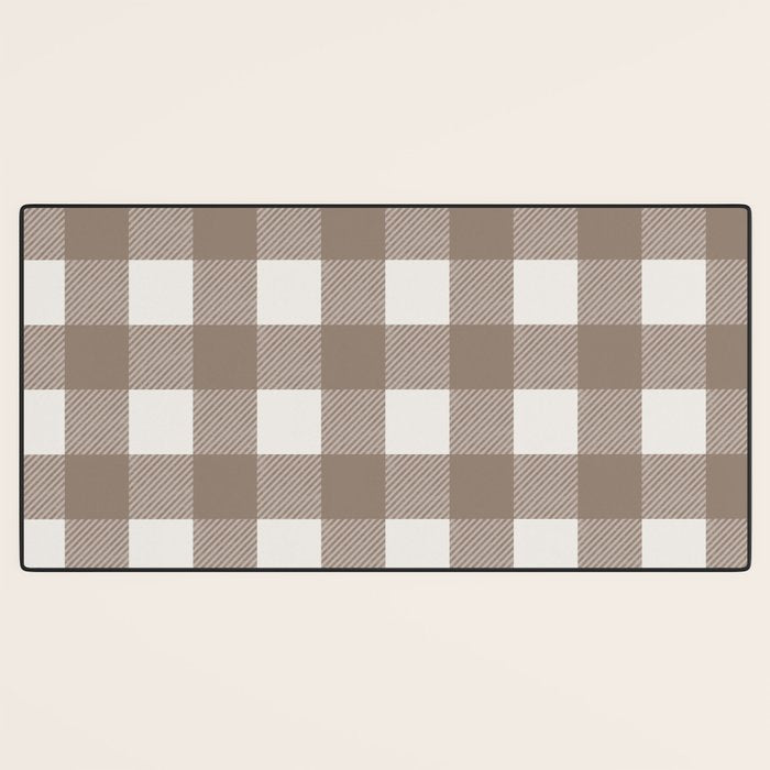 Gingham Cloth / Mocha Checks Desk Mat Gallery Image 3