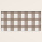 Gingham Cloth / Mocha Checks Desk Mat Gallery Image 3
