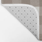 Gingham Cloth / Mocha Checks Bath Mat Gallery Image 2