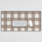 Gingham Cloth / Mocha Checks Desk Mat Gallery Image 1