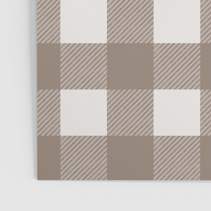 Gingham Cloth / Mocha Checks Poster Gallery Image 3
