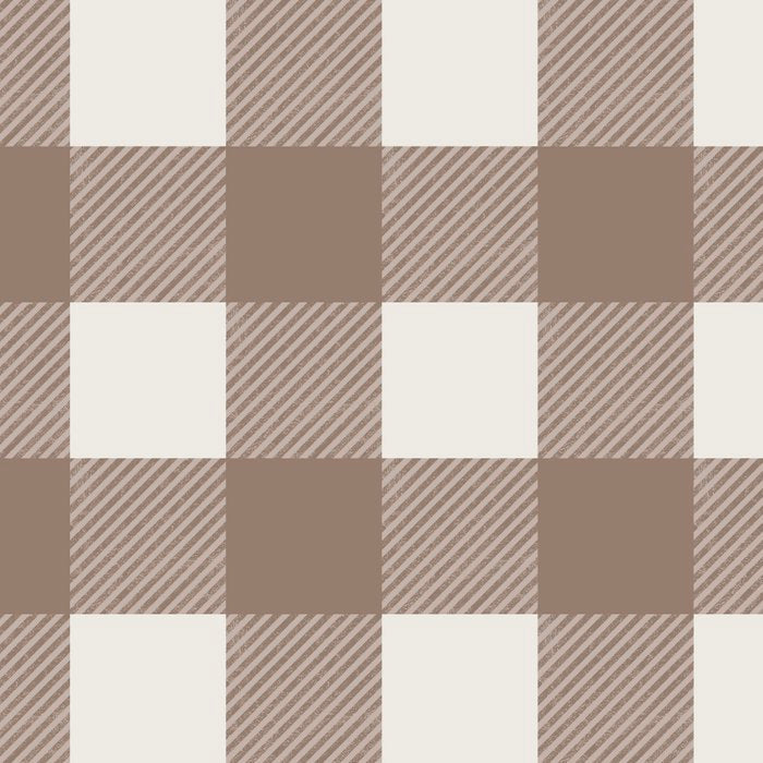 Gingham Cloth / Mocha Checks Coffee Mug Gallery Image 2