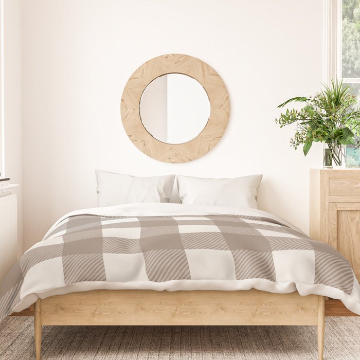 Gingham Cloth / Mocha Checks Duvet Cover Gallery Image 3