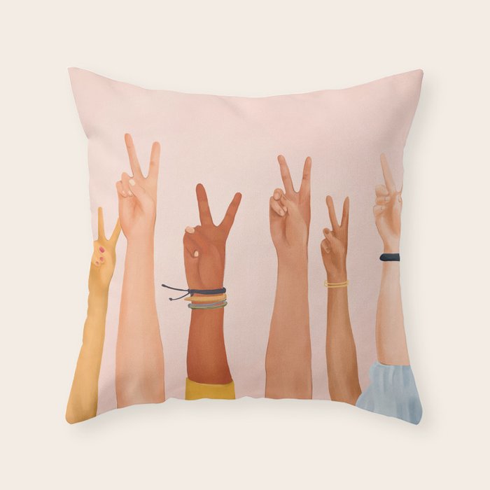 Peace Throw Pillow Gallery Image 1