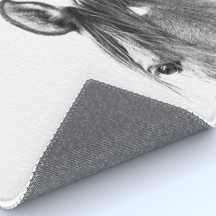 peekaboo horse, bw horse print, horse photo, equestrian print, equestrian photo, equestrian decor Rug Gallery Image 4