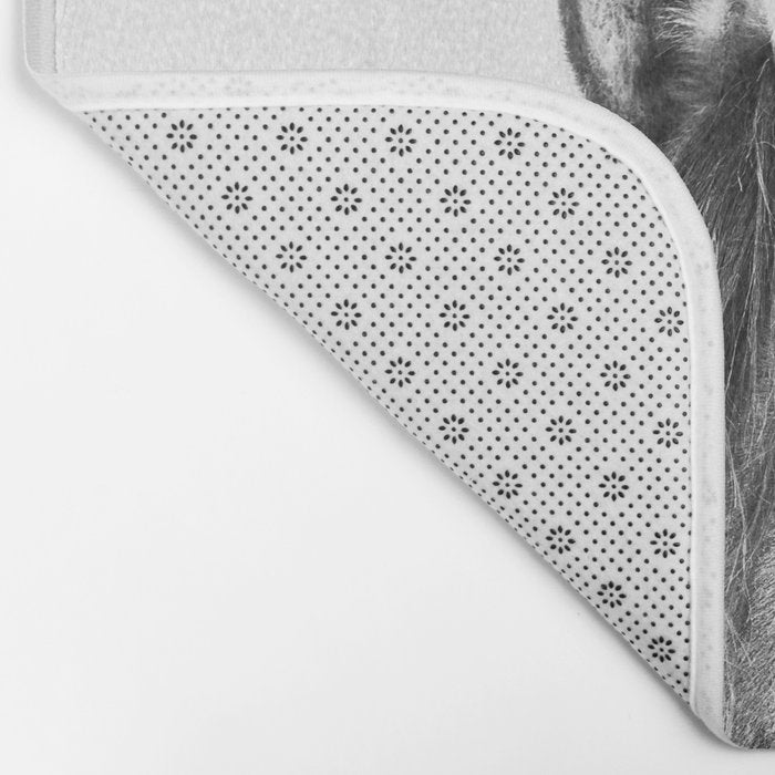 peekaboo horse, bw horse print, horse photo, equestrian print, equestrian photo, equestrian decor Bath Mat Gallery Image 2