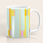 Mint Stripe Grid Coffee Mug Gallery Image 1