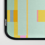 Mint Stripe Grid Laptop Sleeve Gallery Image 3