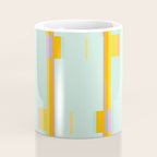 Mint Stripe Grid Coffee Mug Gallery Image 4