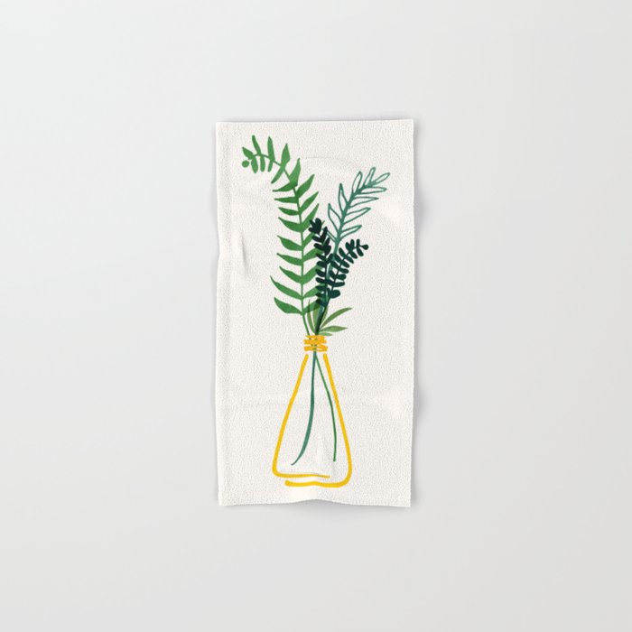 Spring Bouquet Watercolor Botanical Bath Towel Gallery Image 1