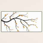 golden leaves Desk Mat Gallery Image 3