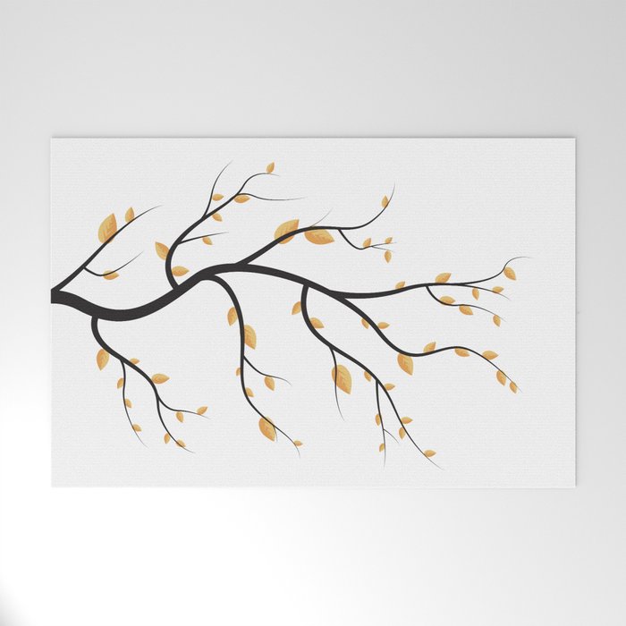golden leaves Welcome Mat Gallery Image 1